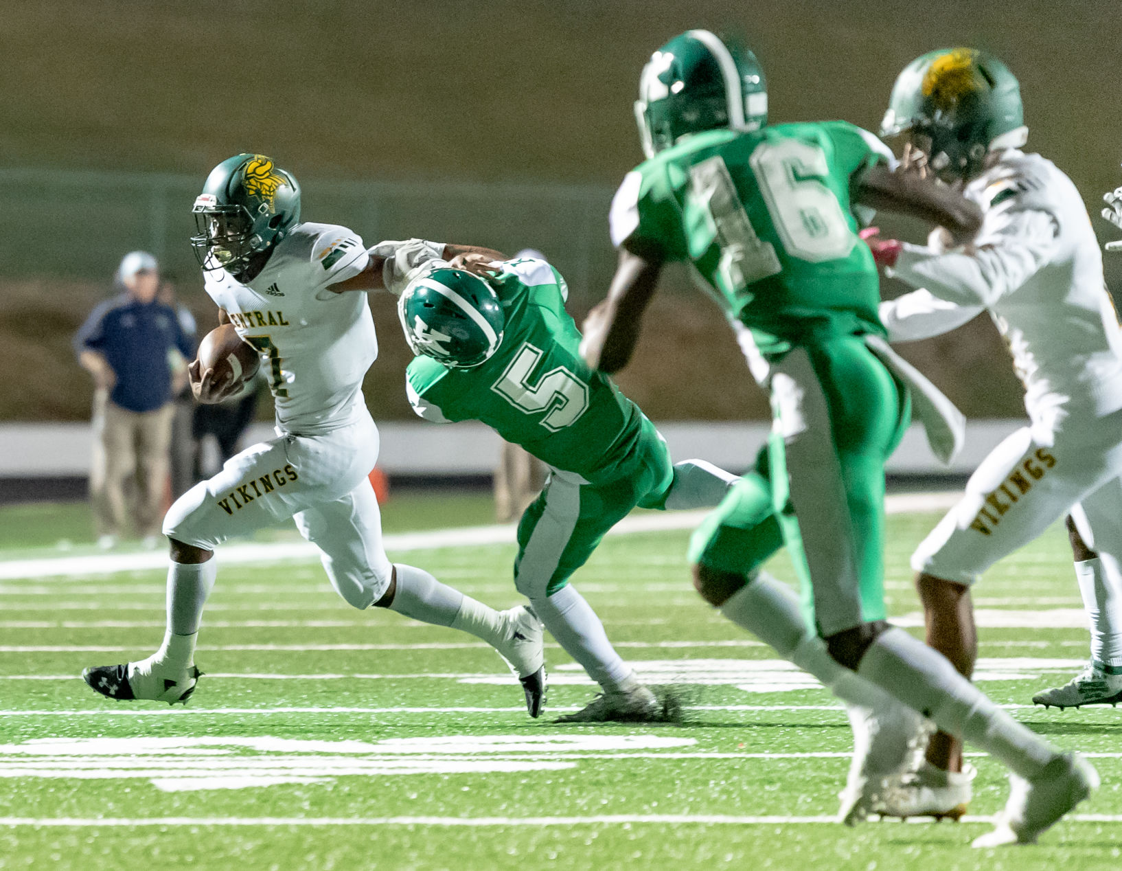 Friday night high school football action